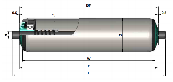 stainless steel conveyor roller