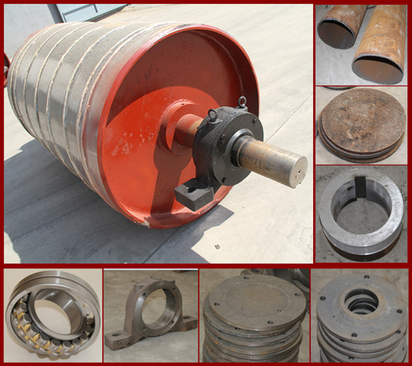 400mm diameter Rubber Coating heavy duty conveyor head drive pulley