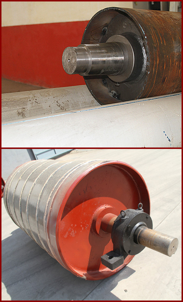 400mm diameter Rubber Coating heavy duty conveyor head drive pulley