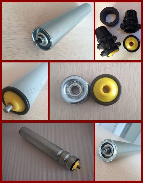 zinc plated steel gravity roller 