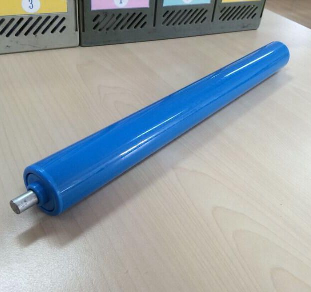 factory zinc plated gravity roller with spring loaded shaft