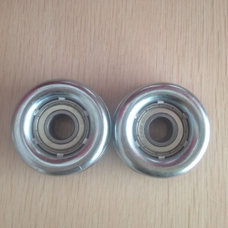 zinc plated steel conveyor roller end bearing cover