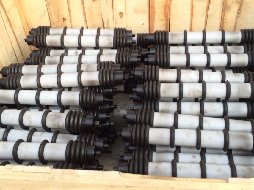 Rubber Disc Comb Return Conveyor Idler Rollers