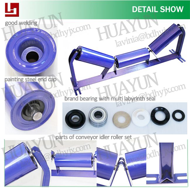Heavy Duty Gravity Conveyor Idler Roller Industrial Mining Carrier Troughing Idler Roller Heavy Duty Gravity Conveyor Idler Roller Industrial Mining Carrier Troughing Idler Roller