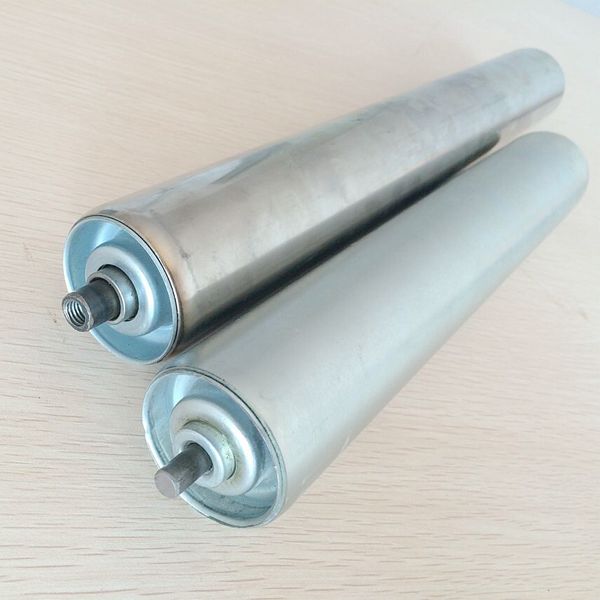 Light duty galvanized steel conveyor roller