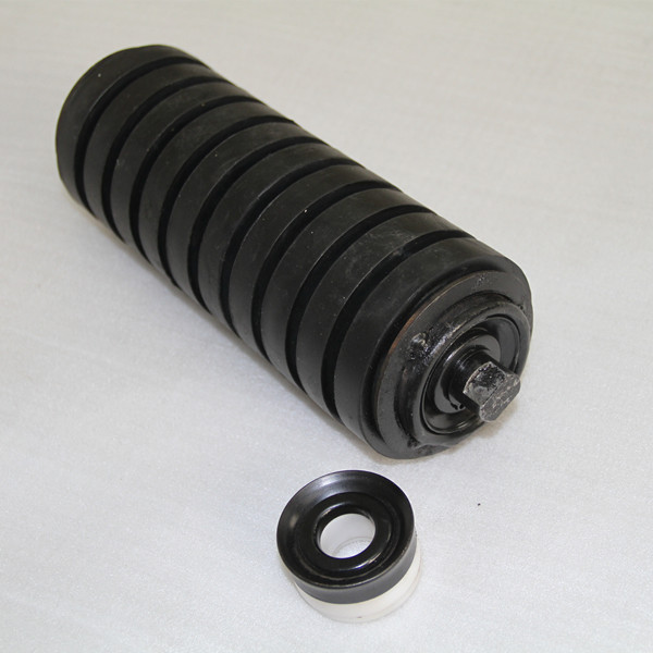 handling equipment used rubber coated buffer supporting idler