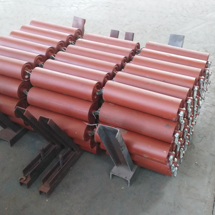 Mining used Electric Paint garland conveyor idler roller