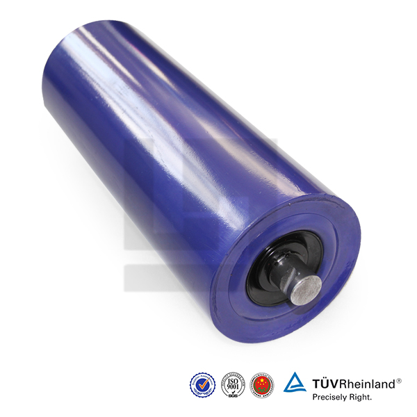 baoding huayun factory price steel pipe conveyor belt trough roller 