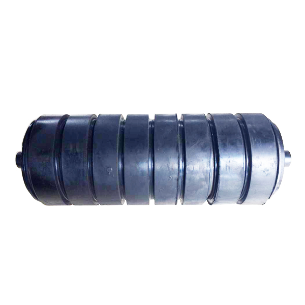 152mm Diameter Rubber Coated Belt Conveyor Impact Idler Roller