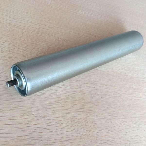 steel zinc plated gravity roller with end cap bearing