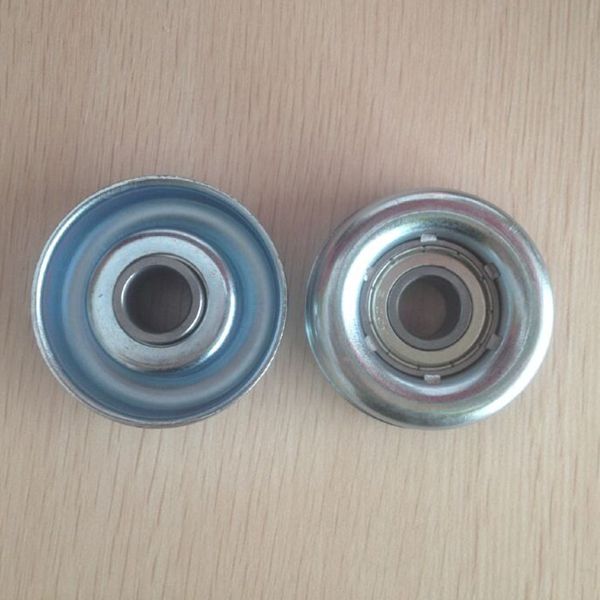 steel roller end cap with bearing for gravity roller