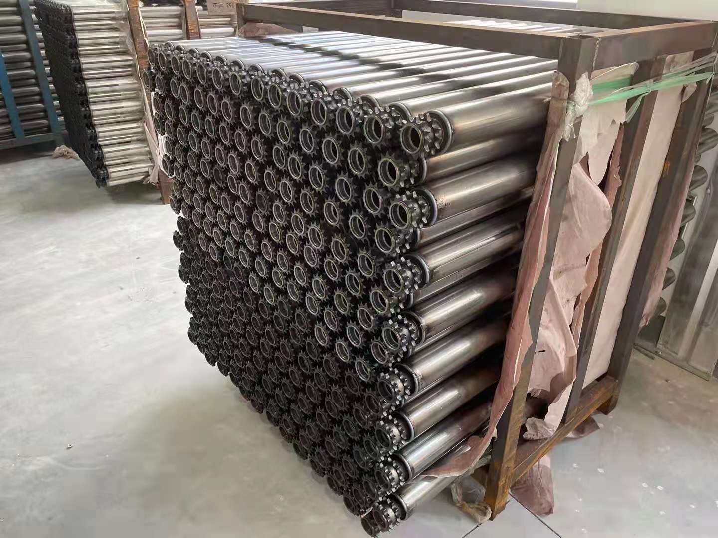 3 Inch Dia Steel Sprocket Driven Conveyor Roller