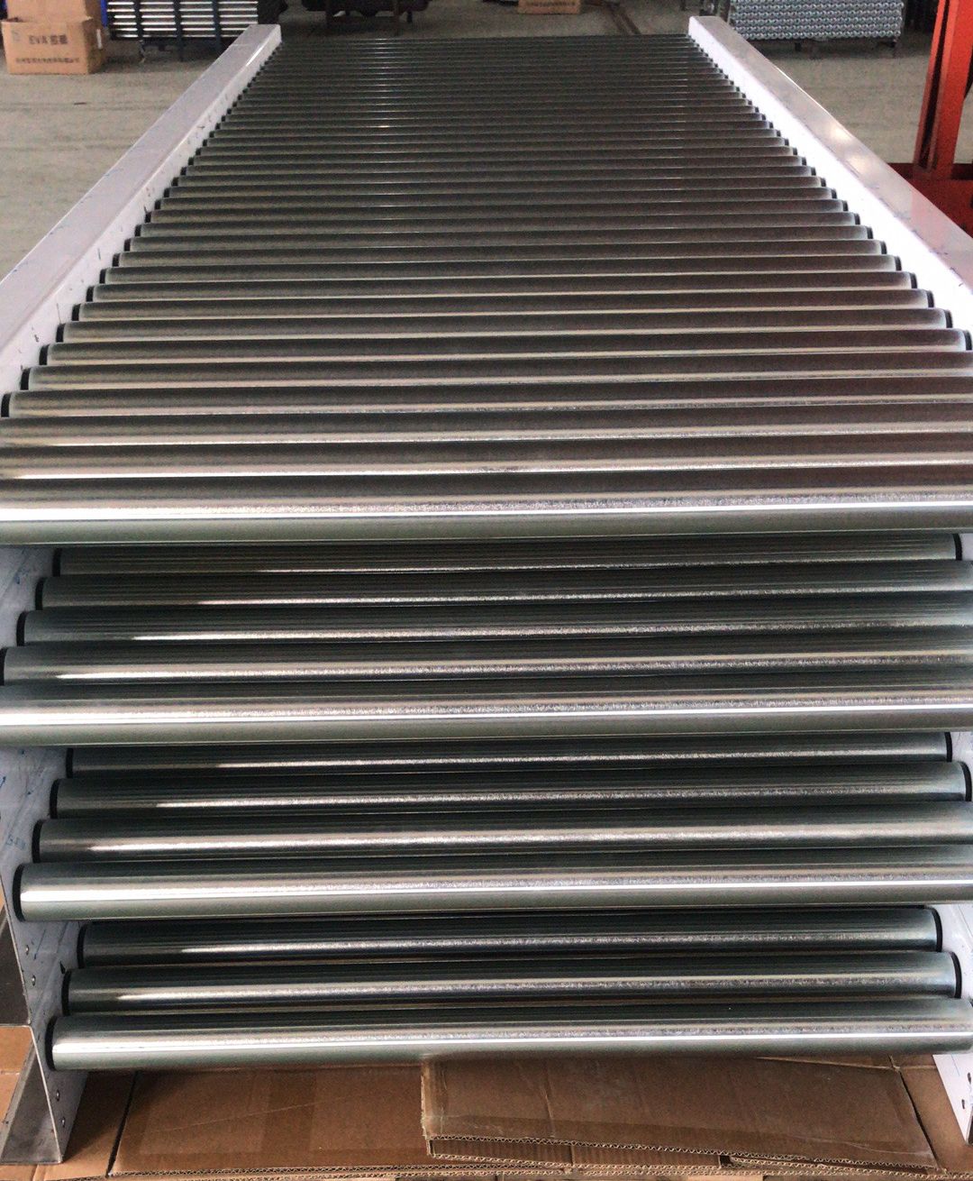 16'' Overall Width Galvanized Steel Gravity Roller Conveyor