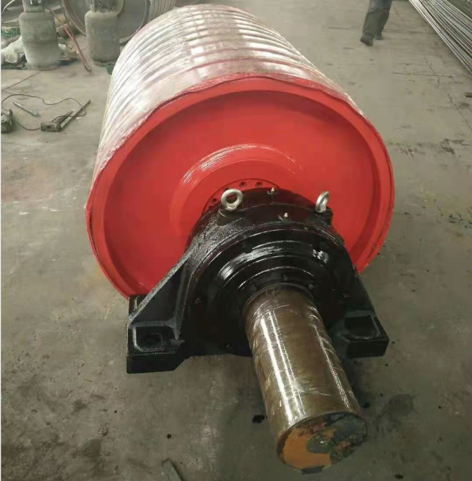 500mm diameter rubber coated conveyor drum drive pulley