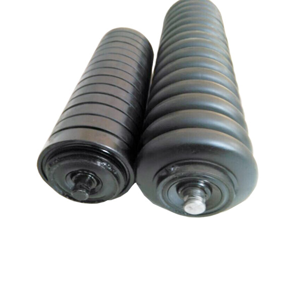 1000mm belt width rubber rings impact conveyor idler rollers