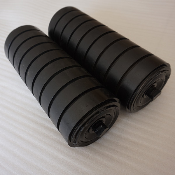 coal mine equipment used 3.5 inch diameter rubber coated impact conveyor roller