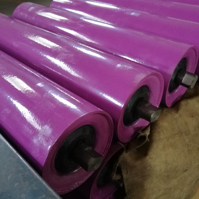 luggage cargo transport used steel pipe supporting roller idler