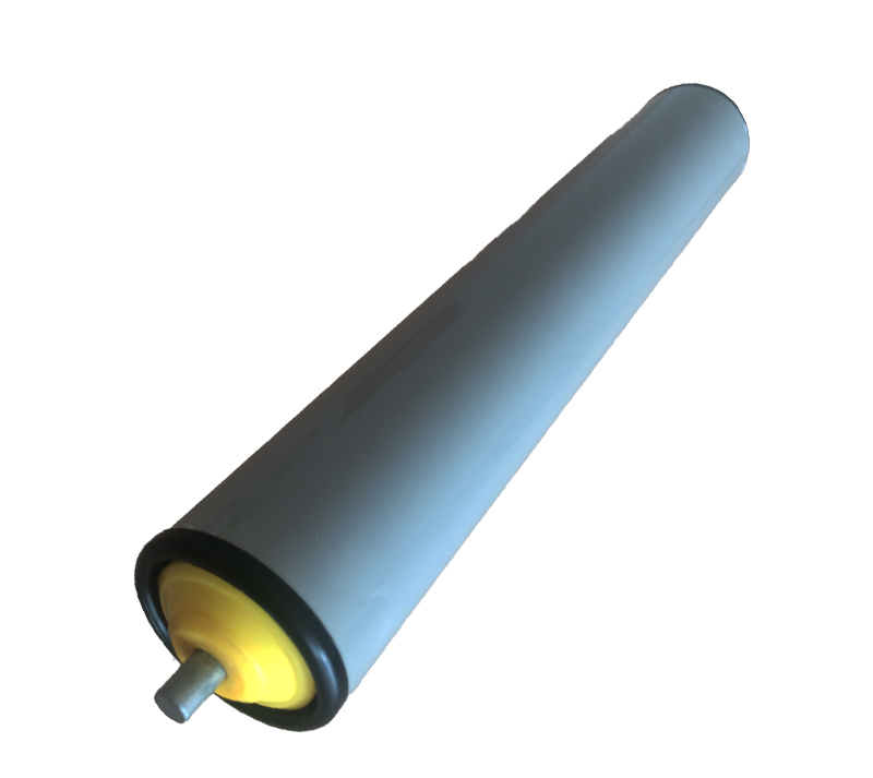 pvc pipe conveyor roller gravity idler roller system with roller end cap bearing