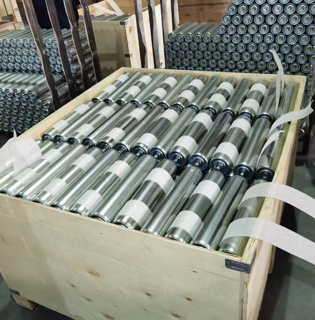 38mm Diameter Spring Loading Gravity Galvanized Roller