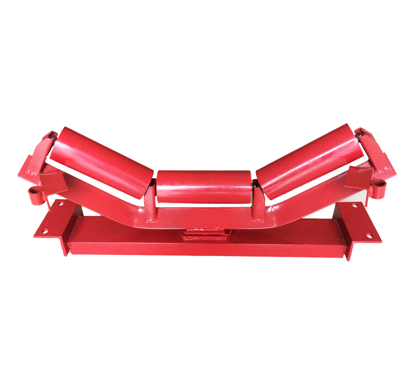 CEMA Standard 4 Inch Diameter 35 Degree Troughing Conveyor Roller with Frame