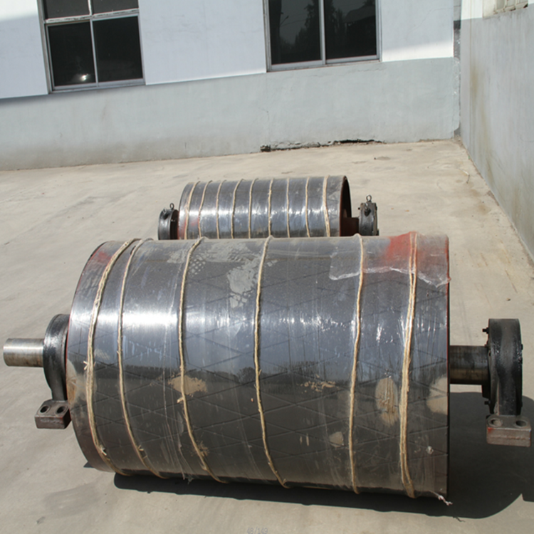 Electrostatic Spraying Rubber Coated Conveyor Steel Drive Pulley